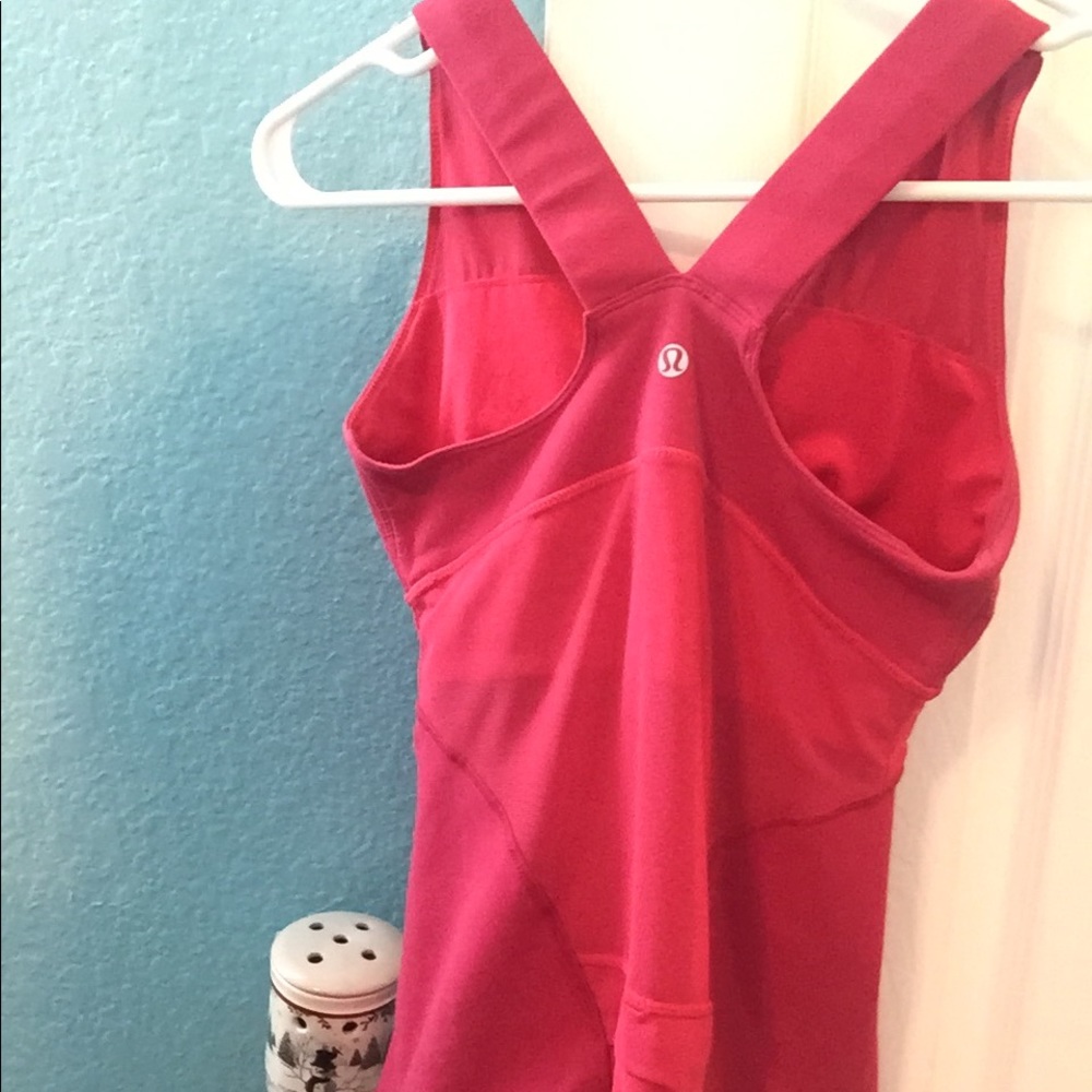 Pink Lululemon tank